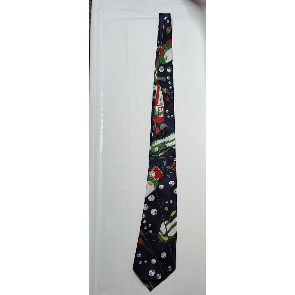 Florence & K Inc Golf Themed Silk Necktie